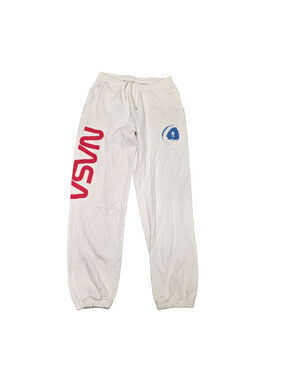 Kid Cudi To The Moon Tour Sweatpants Merch Nasa White Logo Size XS